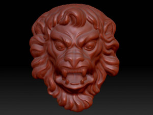 lion mascaron 3D Model