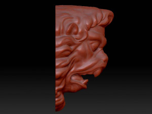 lion mascaron 3D Modell