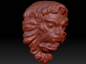 lion mascaron 3D Model