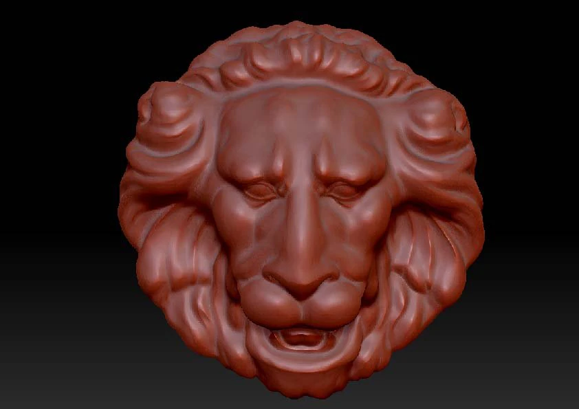 lion mascaron 3D Model .c4d .max .obj .3ds .fbx .stl .blend 