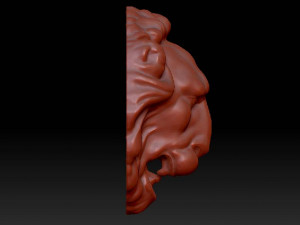 lion mascaron 3D मॉडल