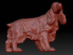 cocker spaniel dog 3D Model