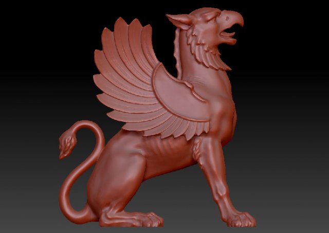 saint-petersburg hermitage griffin Model 3D .c4d .max .obj .3ds .fbx .stl .blend