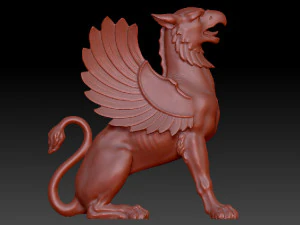 상트페테르부르크 허미티지 그리핀 3D 모델