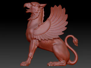 saint-petersburg hermitage griffin 3D Model