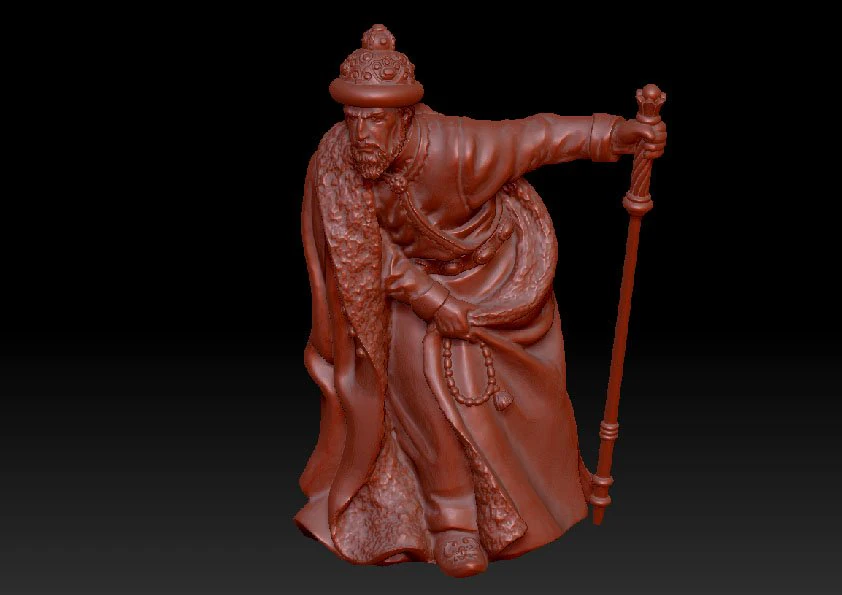 ivan iv the terrible sculpture 3D Model .c4d .max .obj .3ds .fbx .stl .blend 