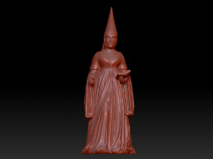 medieval woman sculpture 3D मॉडल