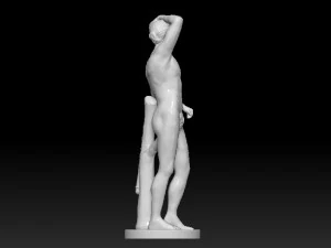apollo fountain statue from monplaisir garden peterhof 3D Model
