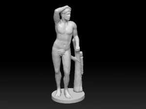 apollo fountain statue from monplaisir garden peterhof 3D Model