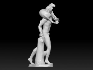 faun fountain statue from monplaisir garden peterhof 3D Model