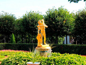 faun fountain statue from monplaisir garden peterhof 3D Model