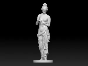 Monplaisir 정원 피터호프의 프시케 분수 동상 3D 모델