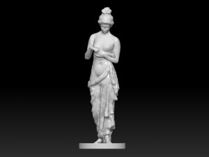 monplaisir garden fountain statues bundle 3D Model