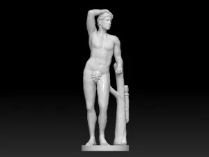 monplaisir garden fountain statues bundle 3D Model