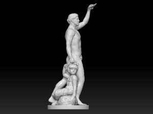 monplaisir garden fountain statues bundle Modèle 3D