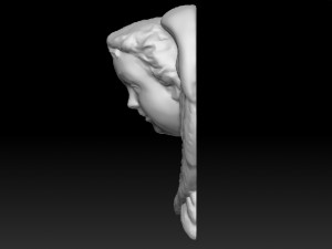 baroque cherub high relief 3Dモデル