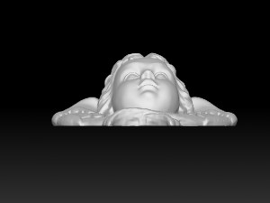 baroque cherub high relief 3Dモデル