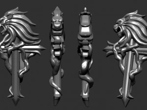 squall amulet 3D Print Model