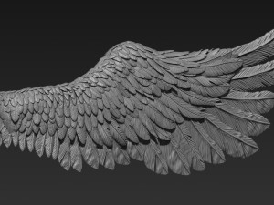 angel wing 3Dプリントモデル