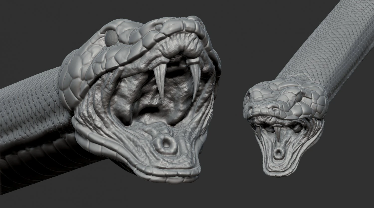 ular Model 3D .c4d .max .obj .3ds .fbx .stl .blend 