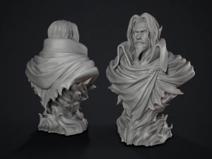 Busto di Dracula Castlevania Modello di stampa 3D