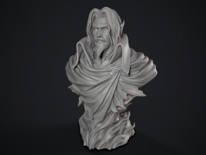 dracula castlevania bust 3D 打印模型