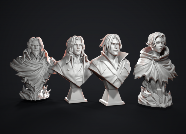castlevania bust Modello di stampa 3D .c4d .max .obj .3ds .fbx .stl .blend