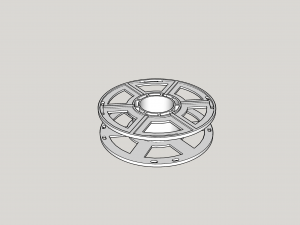 plastic spool 180 mm 3D-printmodel