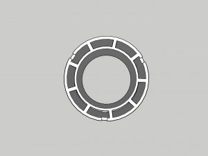 plastic spool 180 mm Modelo de Impressão 3D