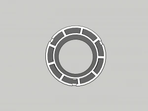 plastic spool 180 mm 3D Print Model
