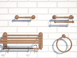 bath accessories 3D 모델