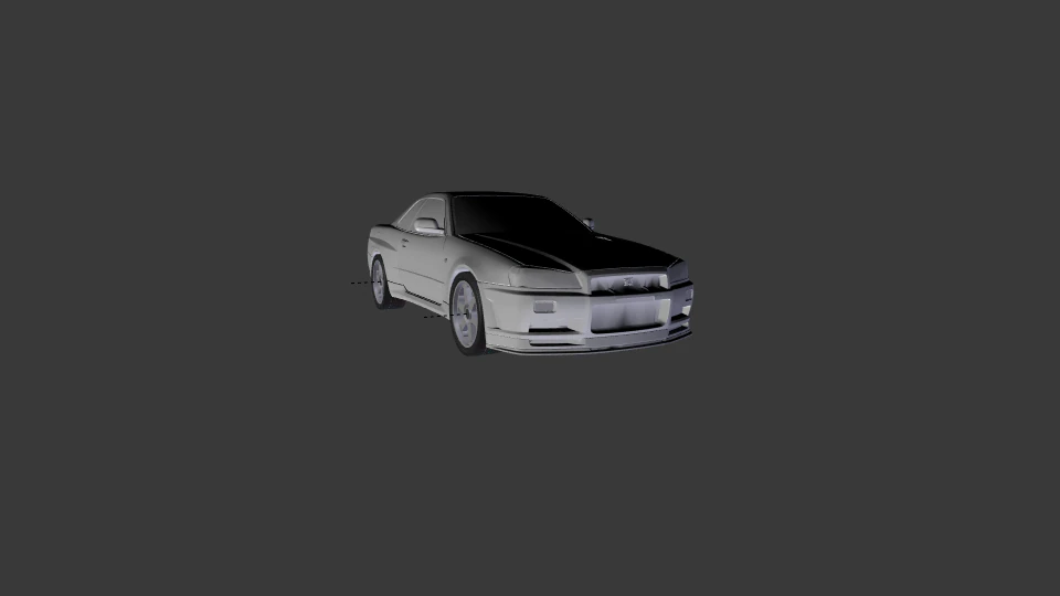 nissan skyline r34 25 25gt turbo 3D Model .c4d .max .obj .3ds .fbx .stl .blend 