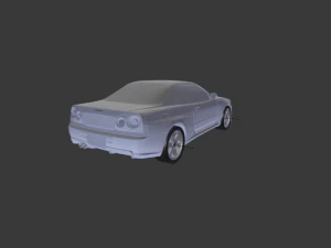 nissan skyline r34 25 25gt turbo 3D Model