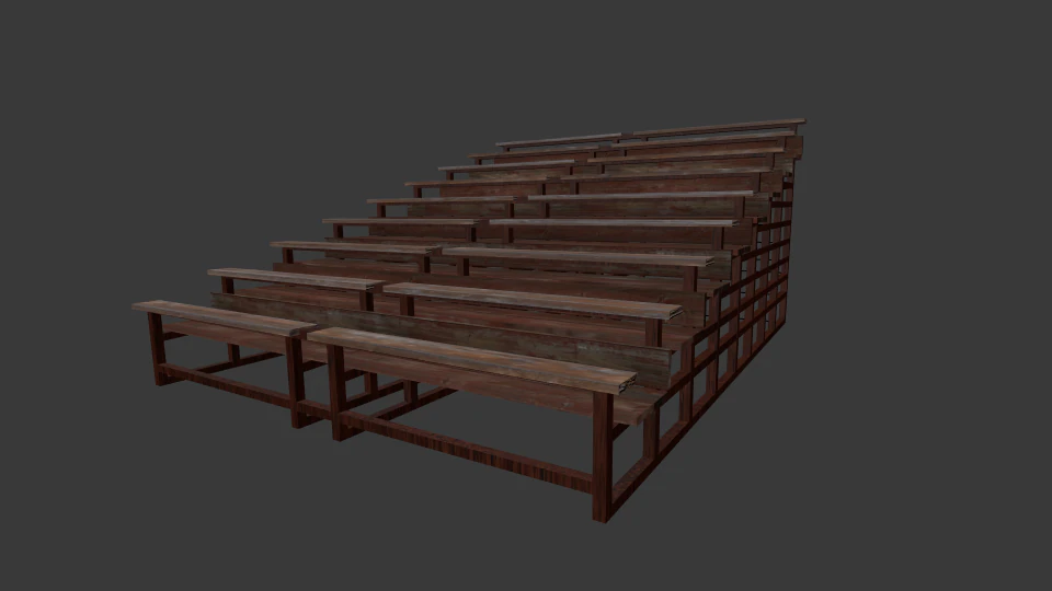 tribune 3D Model .c4d .max .obj .3ds .fbx .stl .blend 