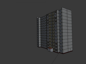 12 floor building 3Dモデル
