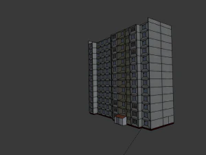 12 floor building 3D Model