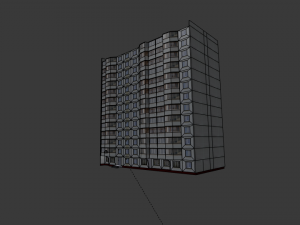 12 floor building 3Dモデル