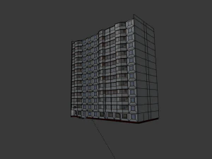 12 floor building 3D Model