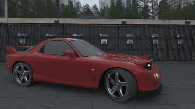 mazda rx7 Modelo 3D .c4d .max .obj .3ds .fbx .stl .blend 