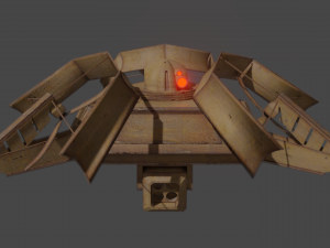 rusty drone Model 3D