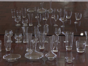 glassware set 3Dモデル