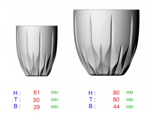 アローガラス製品セット 3Dモデル