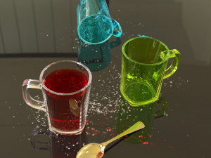 tea glass mug Model 3D