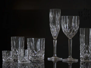 유리 잔과 텀블러 3D 모델