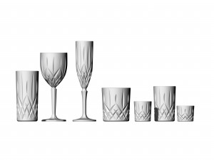 glass stemware and tumblers 3D Model