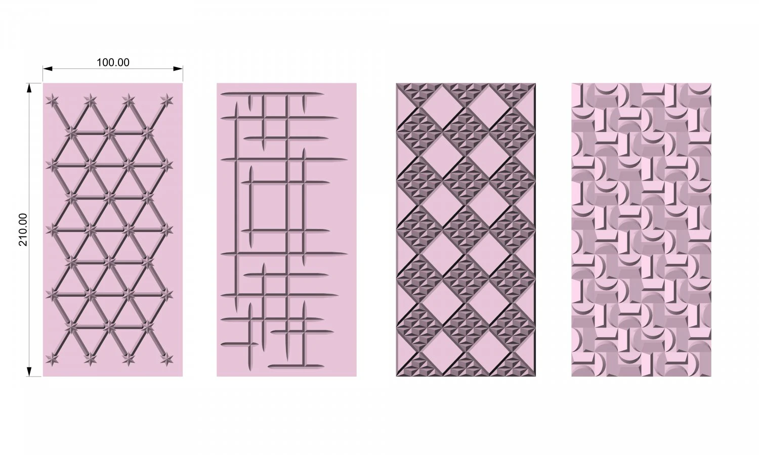 decorative engraving panels and doors 3D Model .c4d .max .obj .3ds .fbx .stl .blend 