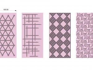 декоративная гравировка на панелях и дверях 3D Модель