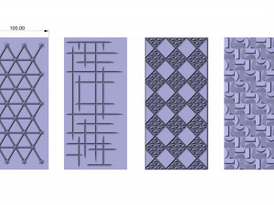 decorative engraving panels and doors 3D 모델