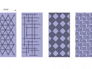 decorative engraving panels and doors 3D Model