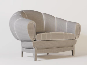 divano in pelle Modello 3D